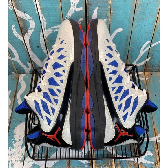 2012 Nike Jordan CP3 VI - White/Sport Red-Black-Game Royal Mens Sz 12.5 Athletic - Picture 7 of 10